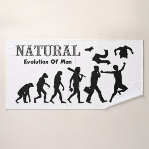 Evolution des Menschen Badehandtuch