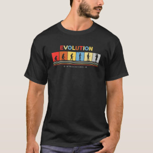 Evolution des Menschen Bagpiper Retro 70er Ba T-Shirt