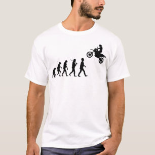 Evolution des Menschen Motocross-Sprung T-Shirt