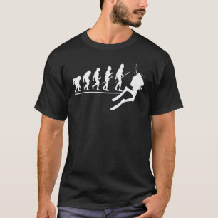 Evolution Des Menschen Taucher Evolution Tauchen T-Shirt