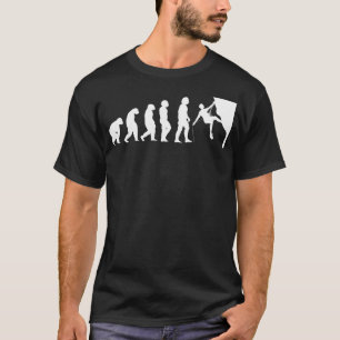 Evolution des Menschen zum Kletterer Vintage-Klett T-Shirt