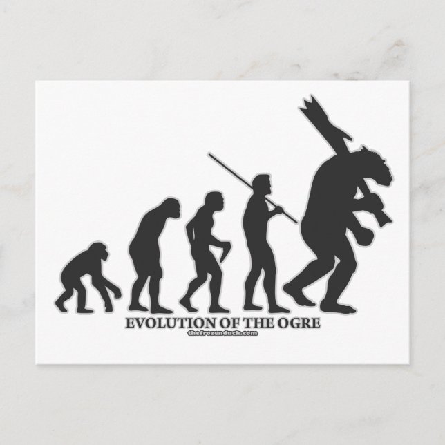 Evolution des Ogres Postkarte (Vorderseite)