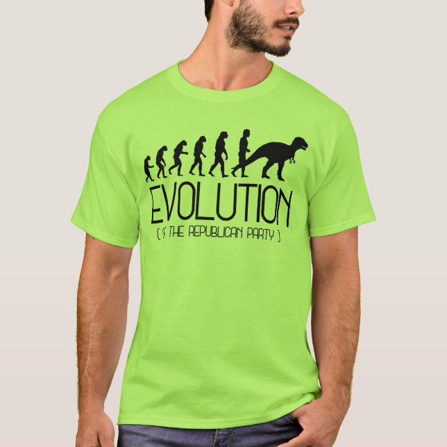 EVOLUTION DES REPUBLIKANISCHEN PARTY T-Shirt (Vorderseite)