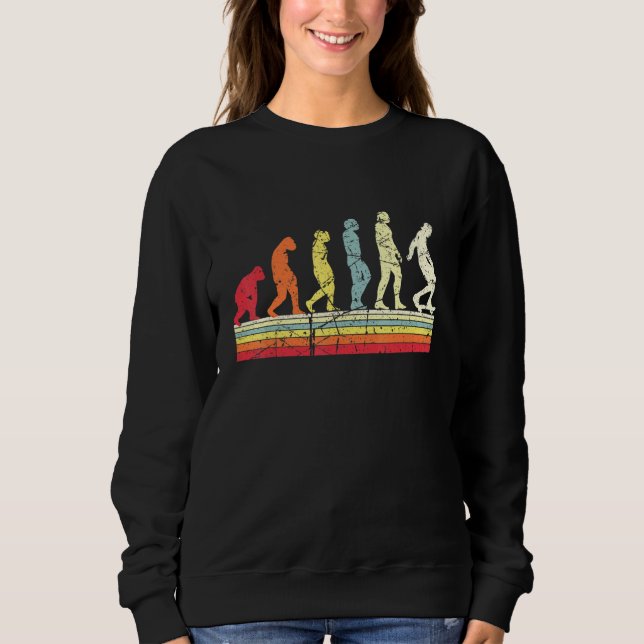 Evolution des Skateboardens des Vintagen Skate Sweatshirt (Vorderseite)