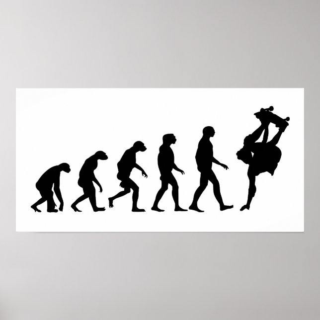 Evolution des Skateboardens Poster (Vorne)