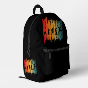 Evolution des Skateboardens Skater Bedruckter Rucksack