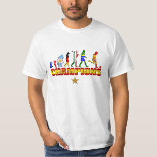 Evolution des spanischen Fußball T-Shirt
