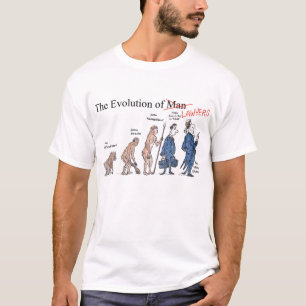 Evolution des T-Shirts der Rechtsanwalt-Männer