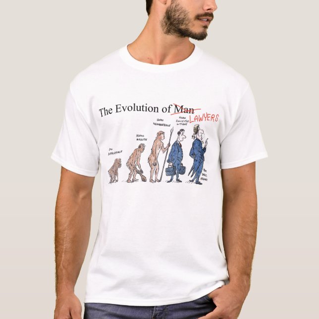 Evolution des T-Shirts der Rechtsanwalt-Männer (Vorderseite)