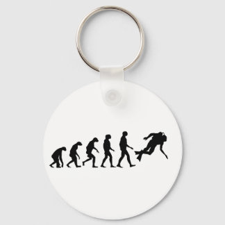 Evolution des Tauchens Schlüsselanhänger