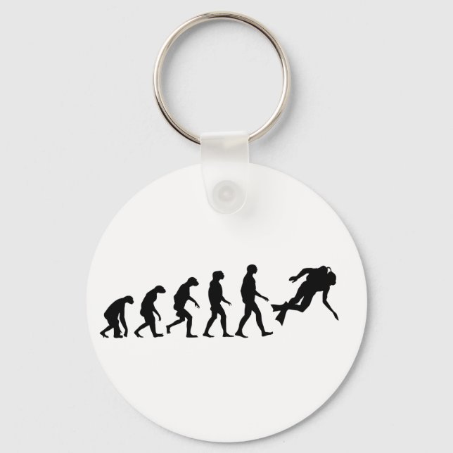 Evolution des Tauchens Schlüsselanhänger (Vorderseite)
