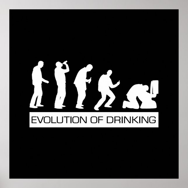 Evolution des Trinkens Poster (Vorne)