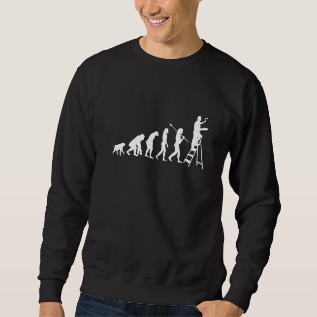 Evolution Diagramm Gemälde Decorieren Lüfterdekor Sweatshirt (Vorderseite)