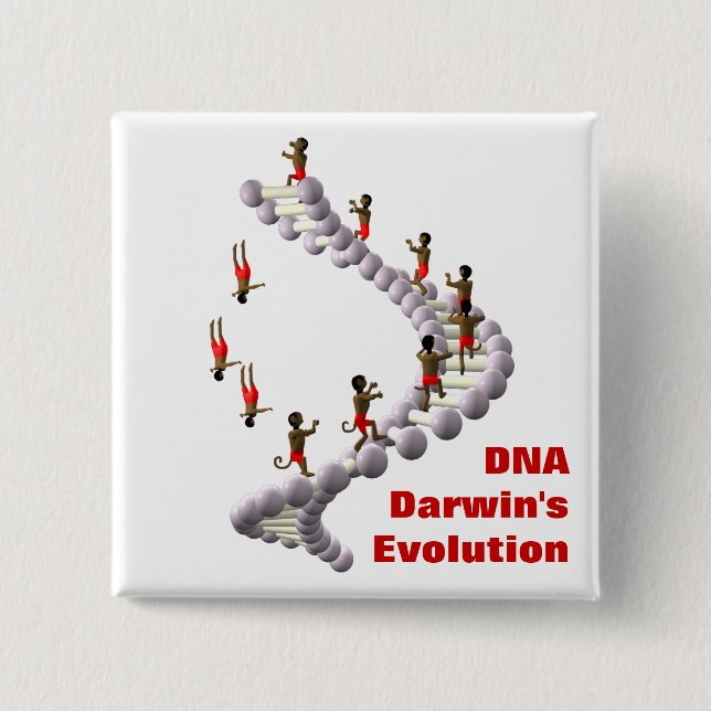 Evolution DNA Darwins Button (Vorderseite)