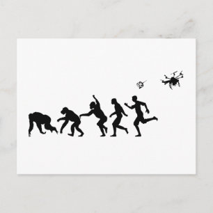 Evolution Droned Postkarte