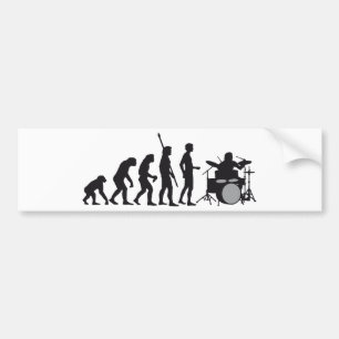 evolution drummer autoaufkleber