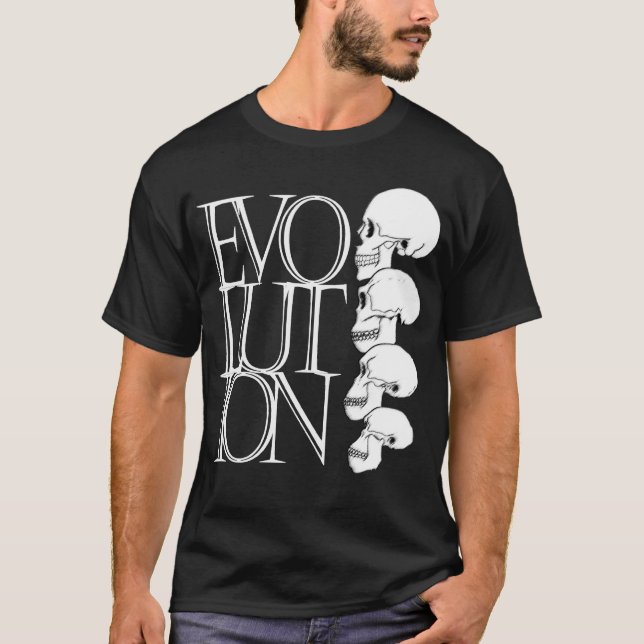 Evolution (dunkles Shirt) T-Shirt (Vorderseite)