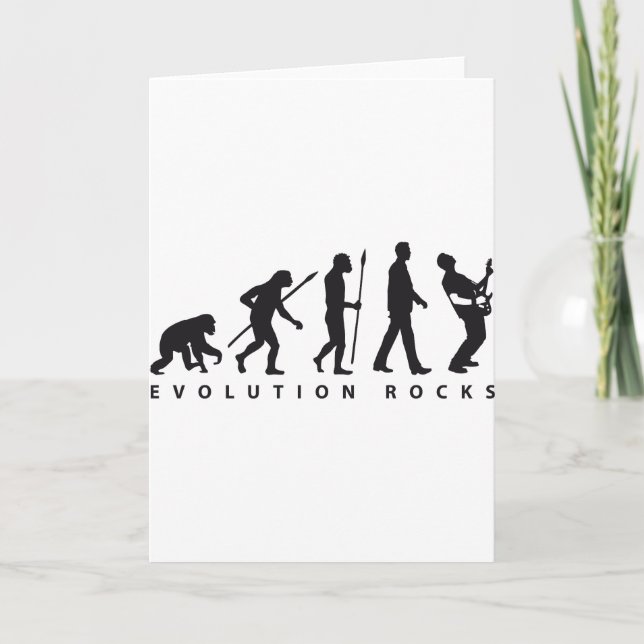 Evolution E-Gitarre Karte (Vorderseite)