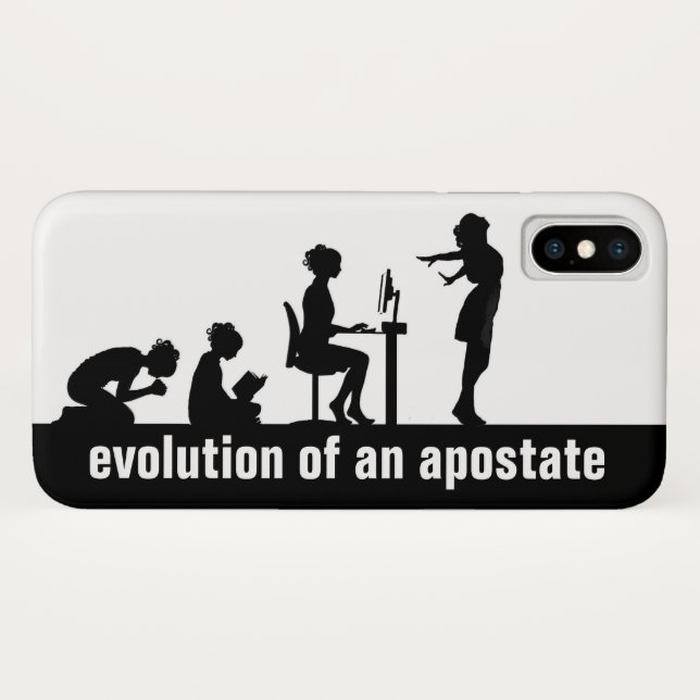 "Evolution eines Apostaates" Case-Mate iPhone Hülle (Rückseite (Horizontal))