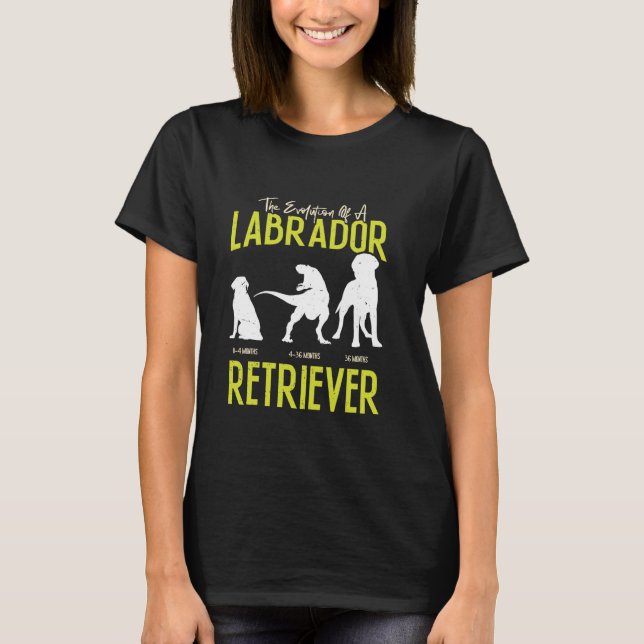 EVOLUTION EINES ARBEITSRETRIEVERS T-Shirt (Vorderseite)