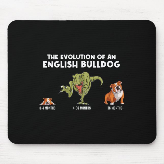 Evolution eines Bulldog-Mama-Fun Bulldog Mousepad (Vorne)
