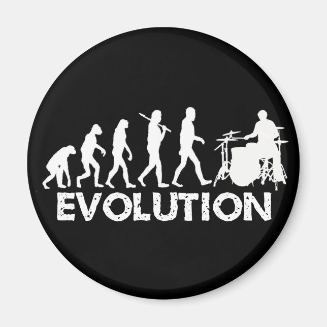 Evolution eines Drummers Magnet (Vorne)