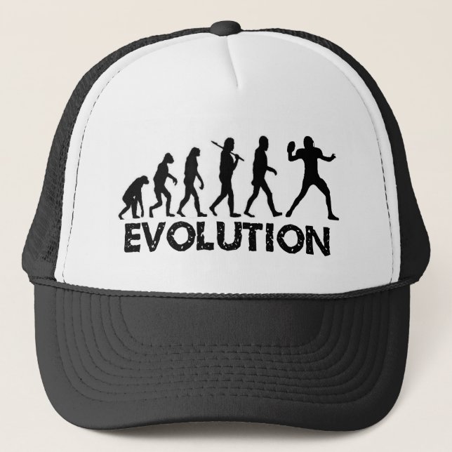 Evolution eines Fußball-Spielers! Truckerkappe (Vorderseite)