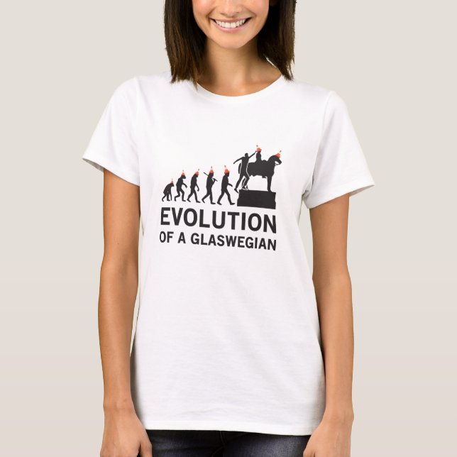 Evolution eines Glaswegian Tshirt (Glasgow) (Vorderseite)