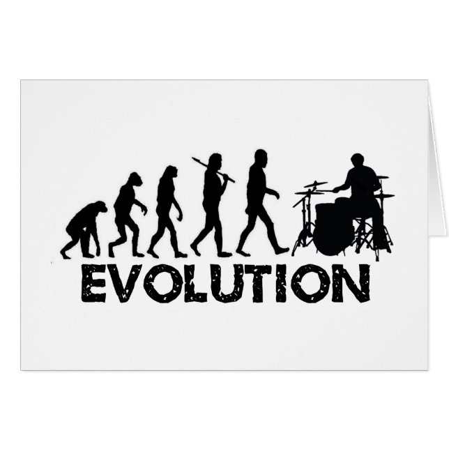 Evolution eines Schlagzeugers (Vorderseite (Horizontal))