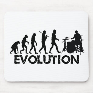 Evolution eines Schlagzeugers Mousepad