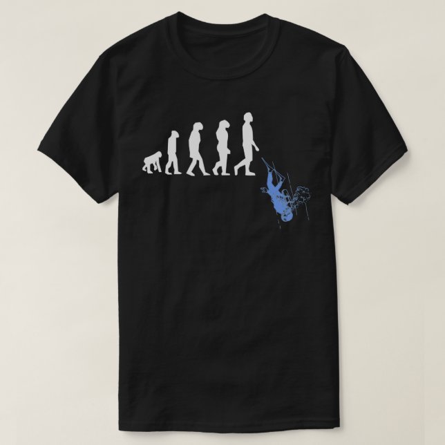 Evolution eines Scuba Diver Divemaster Schnorchels T-Shirt (Design vorne)