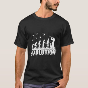Evolution Ente Jagd Gänse Hunter Wasservögel Hu T-Shirt