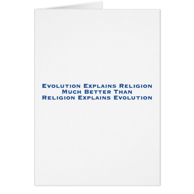 Evolution erklärt Religion (Vorne)