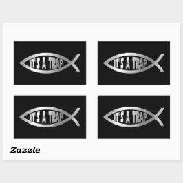 Evolution - Es ist eine Falle Rechteckiger Aufkleber