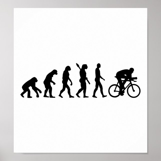 Evolution Fahrrad Poster (Vorne)