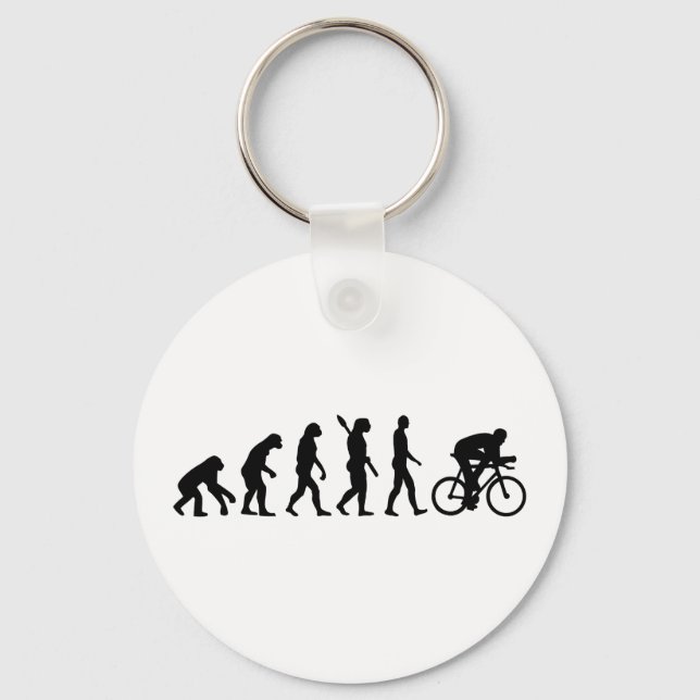 Evolution Fahrrad Schlüsselanhänger (Vorderseite)