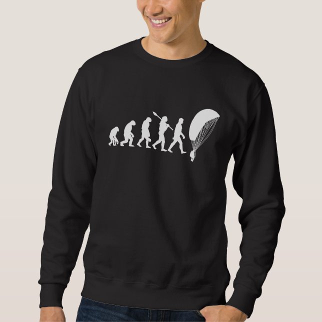 Evolution Fallschirmspringer Sweatshirt (Vorderseite)