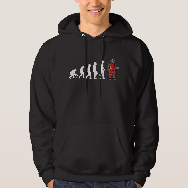 Evolution Feuerwehrfeuerwehr Hoodie (Vorderseite)