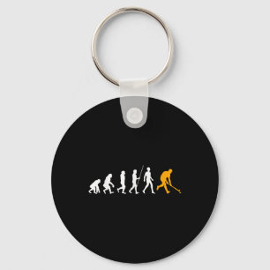 Evolution Field Hockey Geschenk Field Hockey Spiel Schlüsselanhänger