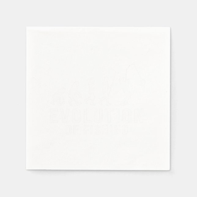 Evolution Fischfang Fischer Angelfang Fisher Gi Serviette (Vorderseite)