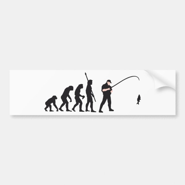 evolution fishing autoaufkleber (Vorne)
