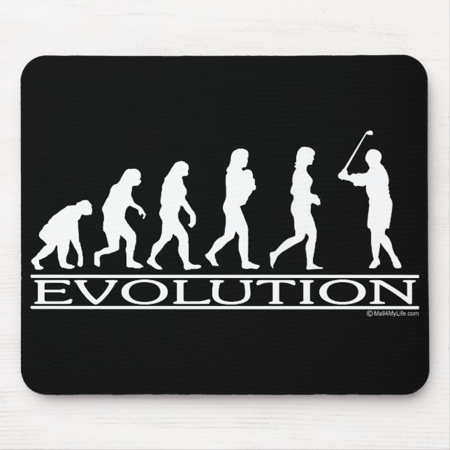 Evolution - Frau - Golf Mousepad (Vorne)
