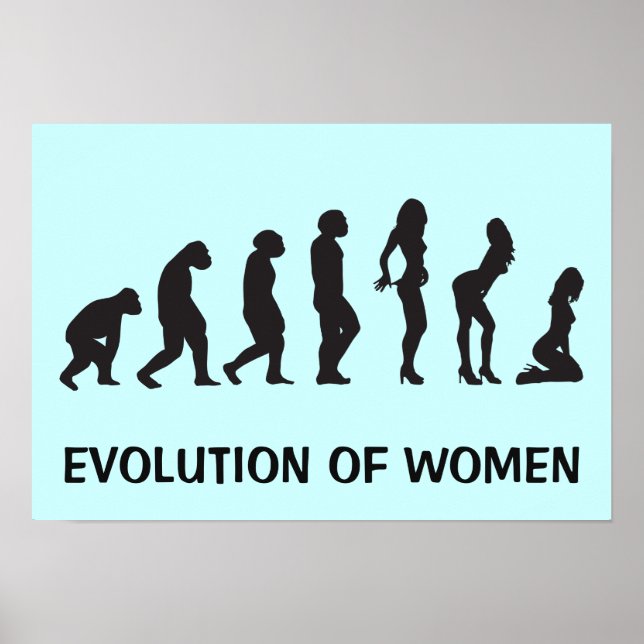 Evolution Funny Poster (Vorne)