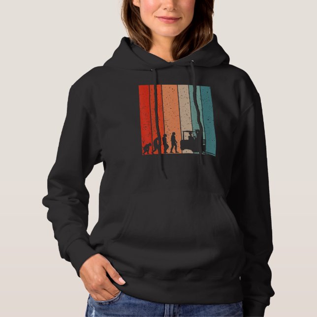 Evolution Gabelstapler-Evolution Hoodie (Vorderseite)