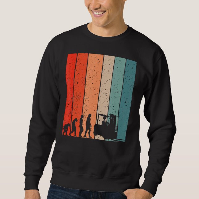 Evolution Gabelstapler-Evolution Sweatshirt (Vorderseite)