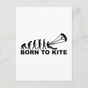 Evolution geboren zum Drachen Postkarte