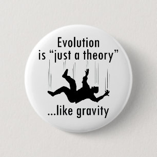 Evolution gerade eine Theorie Button