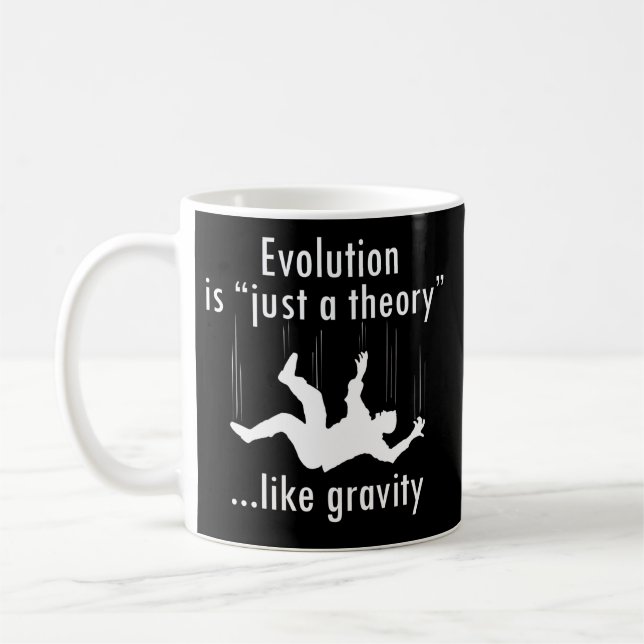 Evolution gerade eine Theorie Tasse (Links)