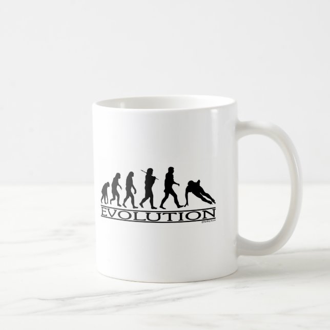 Evolution - Geschwindigkeits-Skaten Kaffeetasse (Rechts)