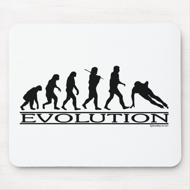 Evolution - Geschwindigkeits-Skaten Mousepad (Vorne)